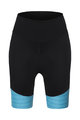 SANTINI Cycling shorts without bib - RITMO LADY - blue/black