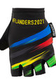 SANTINI Cycling fingerless gloves - UCI WC FLANDERS 2021 - rainbow/black