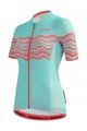 SANTINI Cycling short sleeve jersey - TONO PROFILO LADY - orange/blue