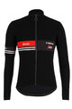 SANTINI Cycling winter long sleeve jersey - TREK 19 ICON WINTER - black