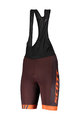 SCOTT Cycling bib shorts - RC TEAM - orange/red