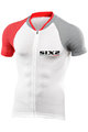SIX2 Cycling short sleeve jersey - BIKE3 ULTRALIGHT - white/grey/red