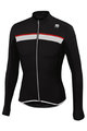 SPORTFUL Cycling summer long sleeve jersey - PISTA SUMMER - red/black/white