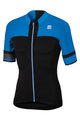 Cycling short sleeve jersey - STRIKE - black/blue