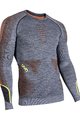 UYN Cycling long sleeve t-shirt - AMBITYON - orange/grey