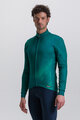 SANTINI Cycling winter long sleeve jersey - PURE DYE - green